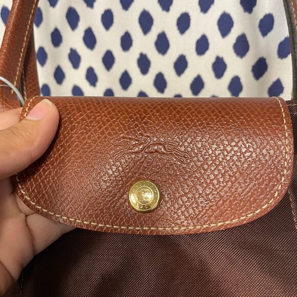 Longchamp  La Pliage Brown Tote Bag - Picture 2 of 7